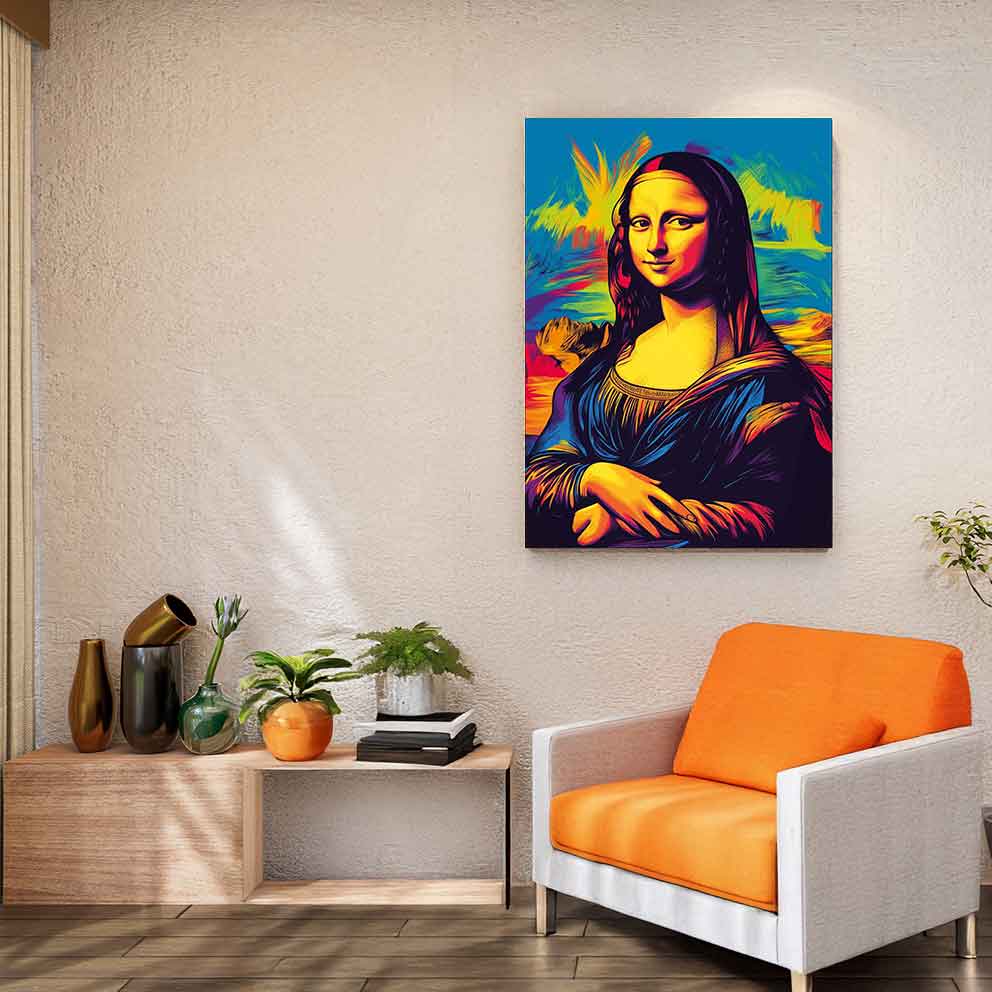”Mona Lisa 3 - Renkli Modern Sanat Duvar Dekoru” TB_00091