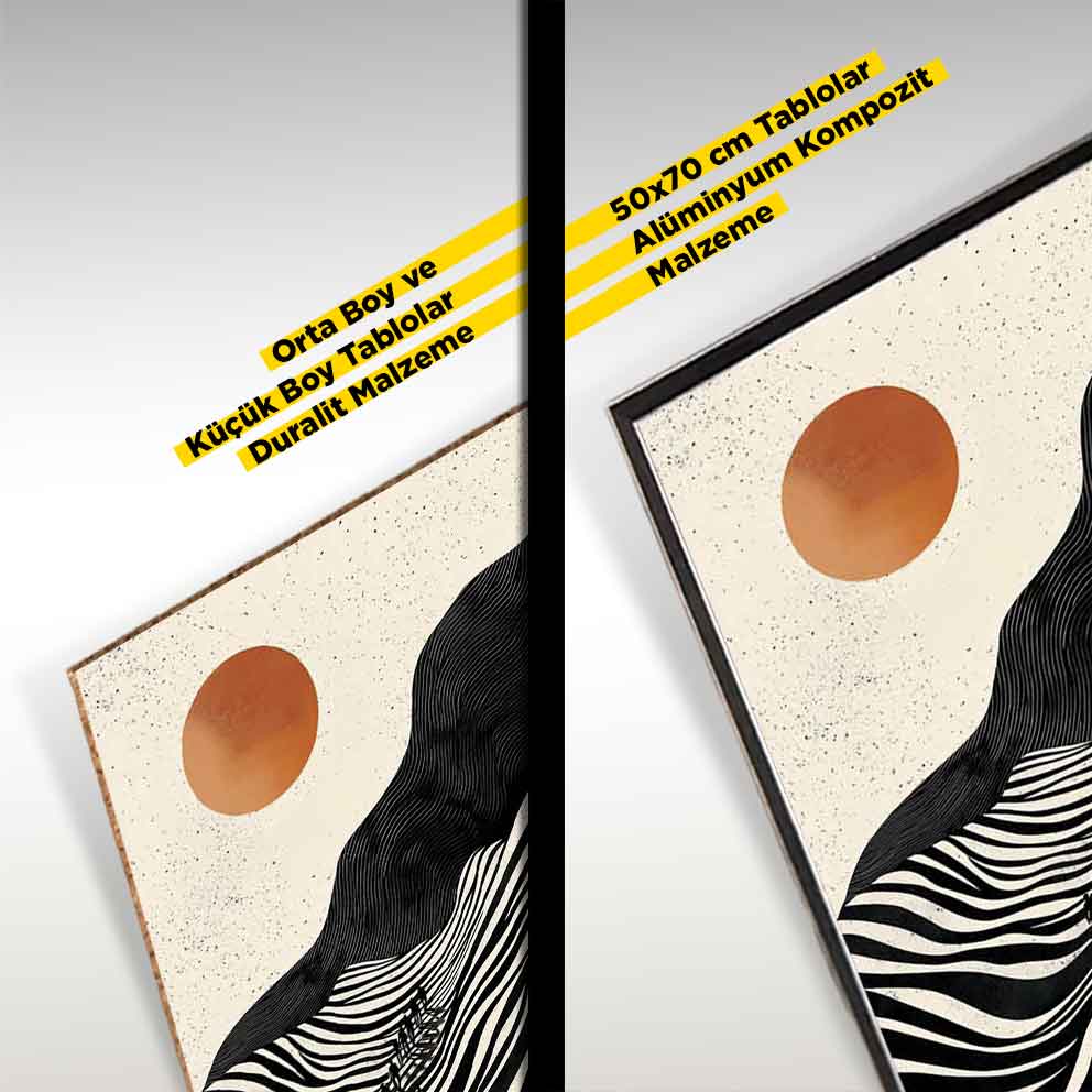 “Kızıl Güneş – Soyut Doğa Temalı Modern Dekoratif Tablo” TB_00037