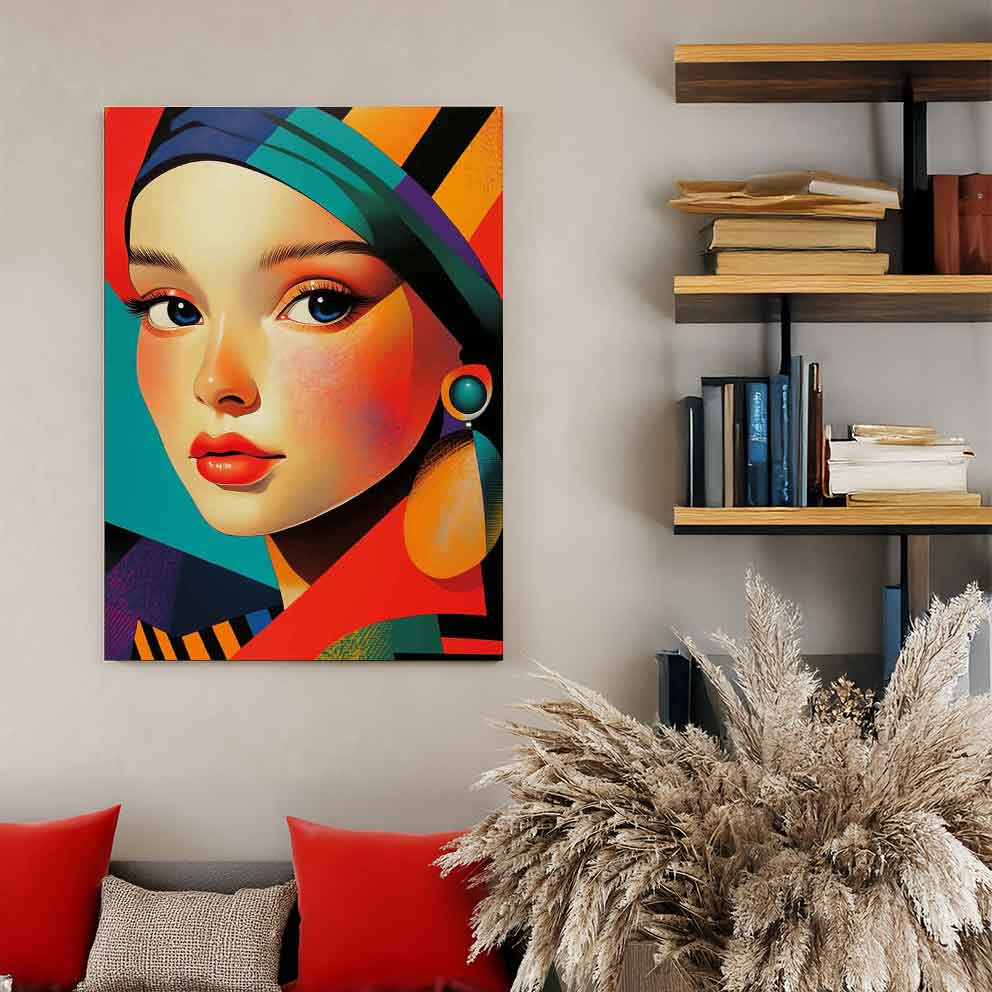 “Gizemli Bakış - Modern Pop Art Stil Duvar Dekoru” TB_00086