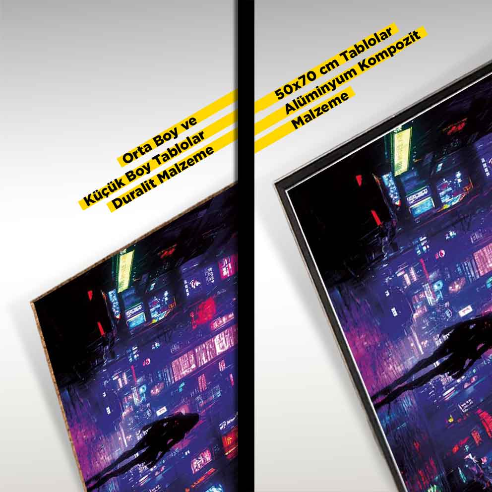 “Neon Dreams - Fütüristik Modern Tablo“ TB_00096