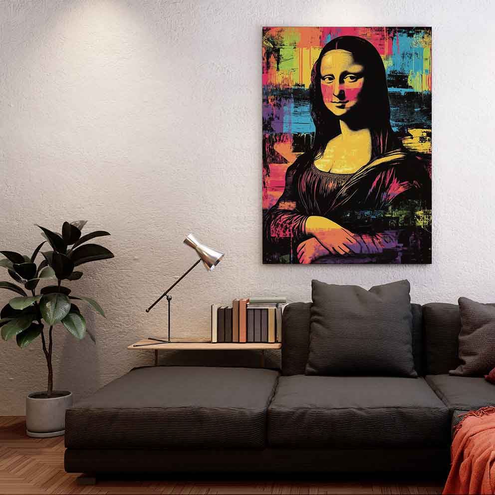 ”Mona Lisa 4 - Renkli Modern Sanat Duvar Dekoru” TB_00092