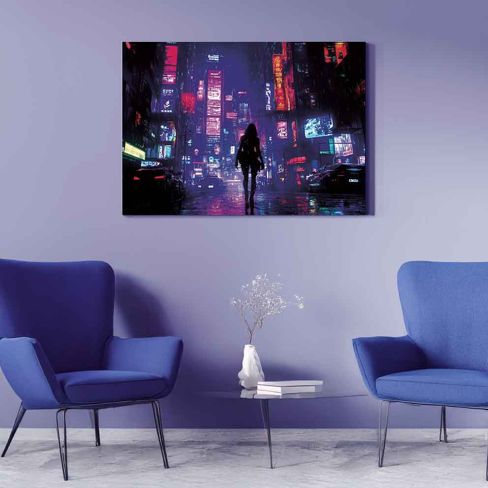 “Neon Dreams - Fütüristik Modern Tablo“ TB_00096