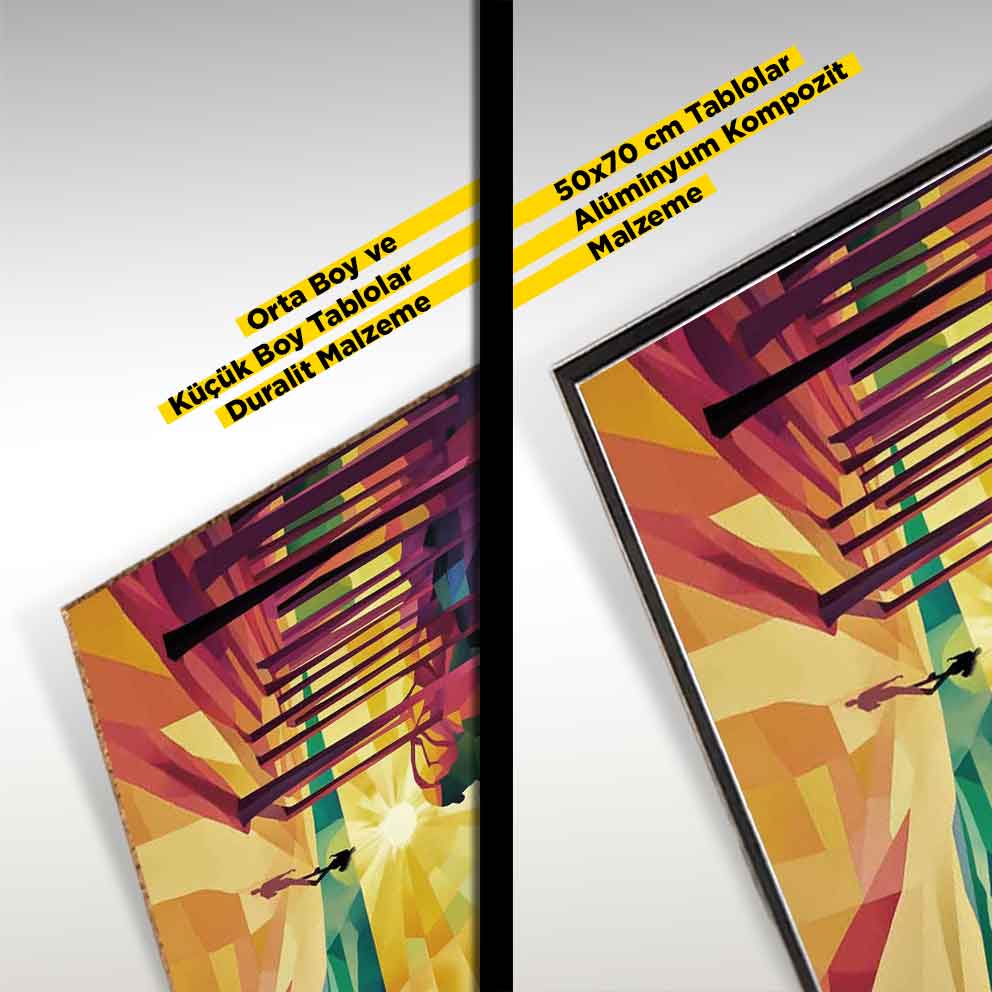 “Renklerin Dansı 2 – Soyut Doğa ve Deniz Manzaralı Sanat Tablosu”TB_00046