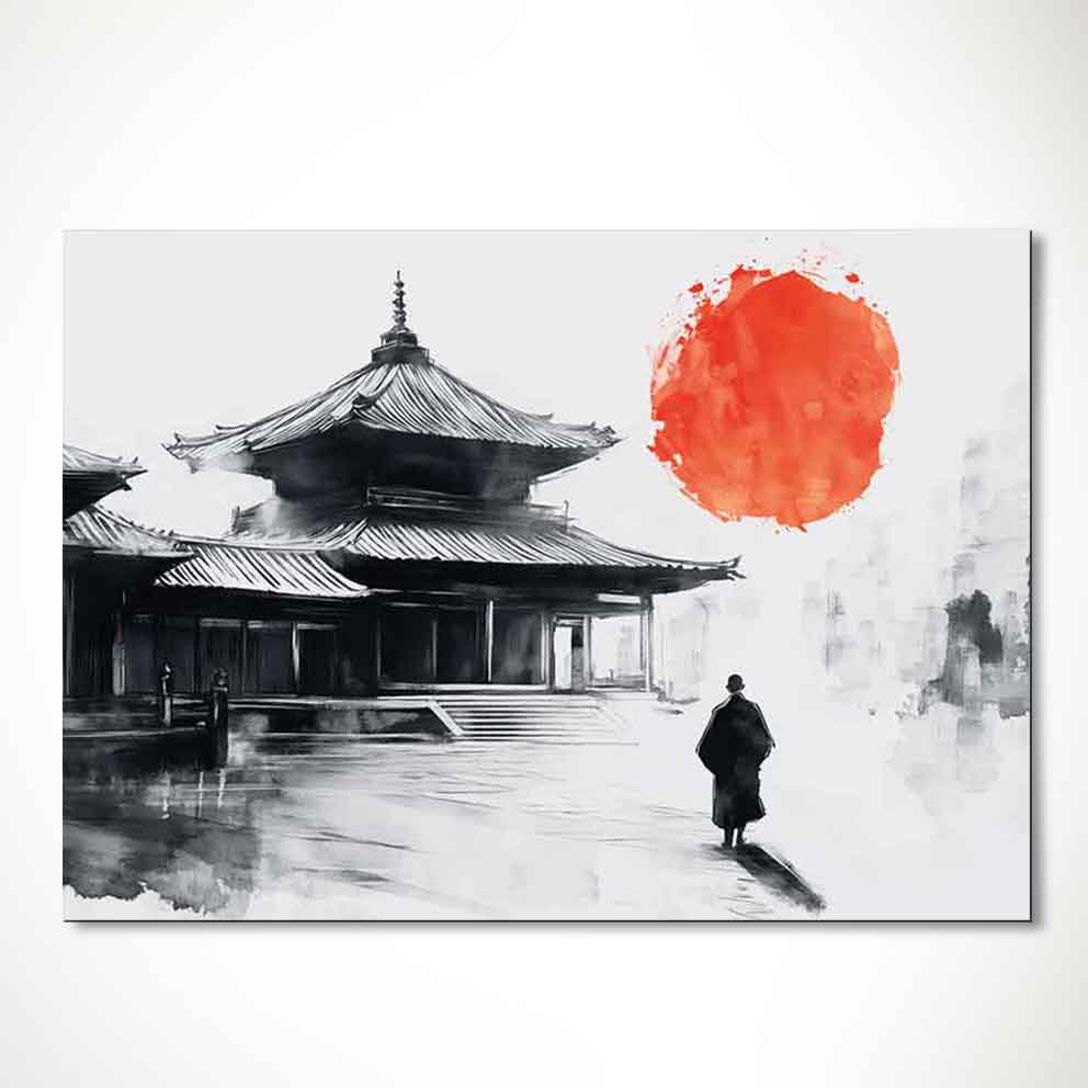 “Japon Tapınak 3 - Geleneksel Asya Manzara Duvar Dekoru” TB_00116