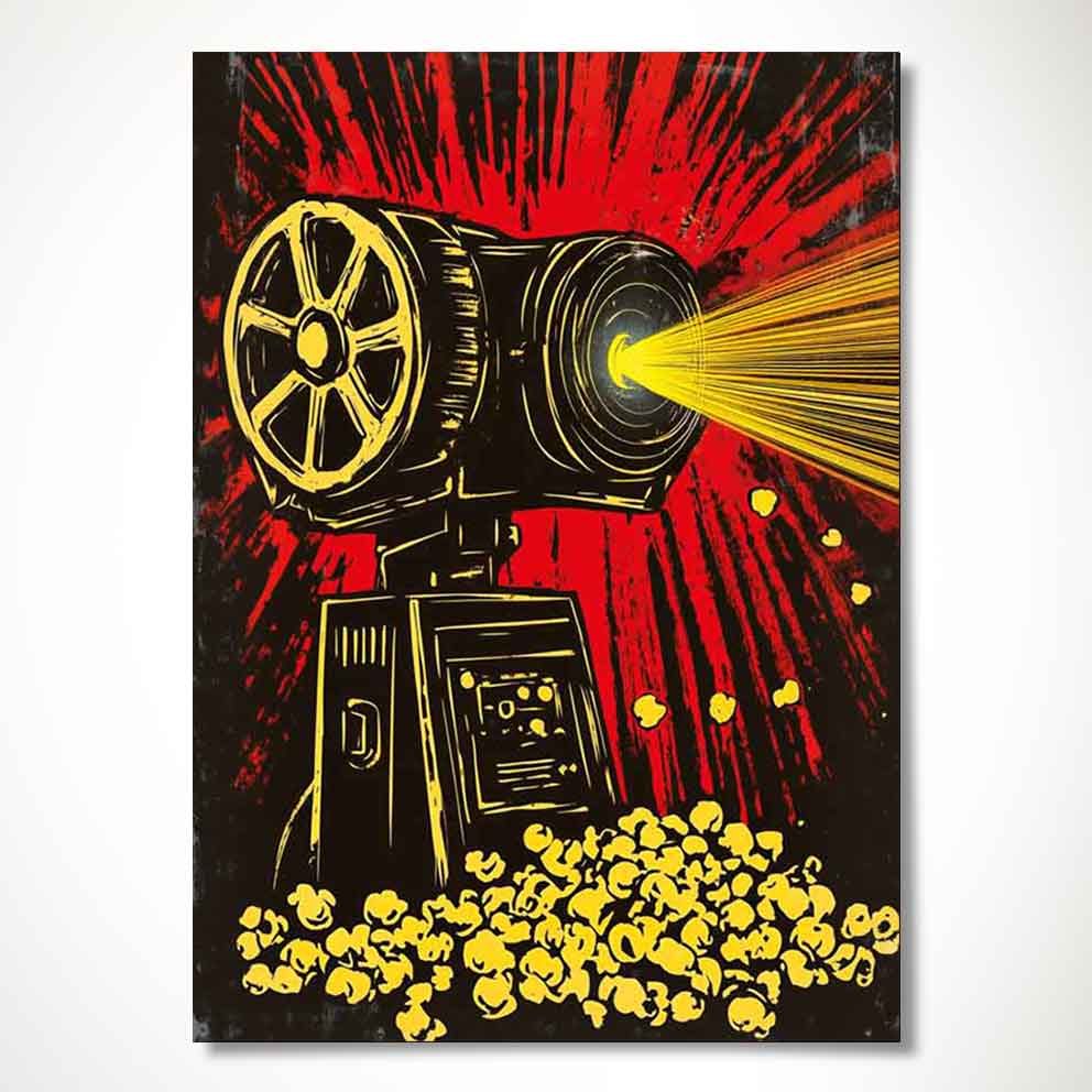 “Popcorn Fun - Enerjik Renklerde Modern Duvar Sanatı” TB_00077