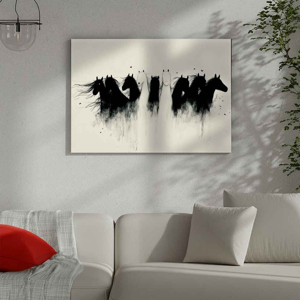 Rüzgârın Atları “Mist Sanat Tarzı Modern Dekoratif Tablo” TB_00020