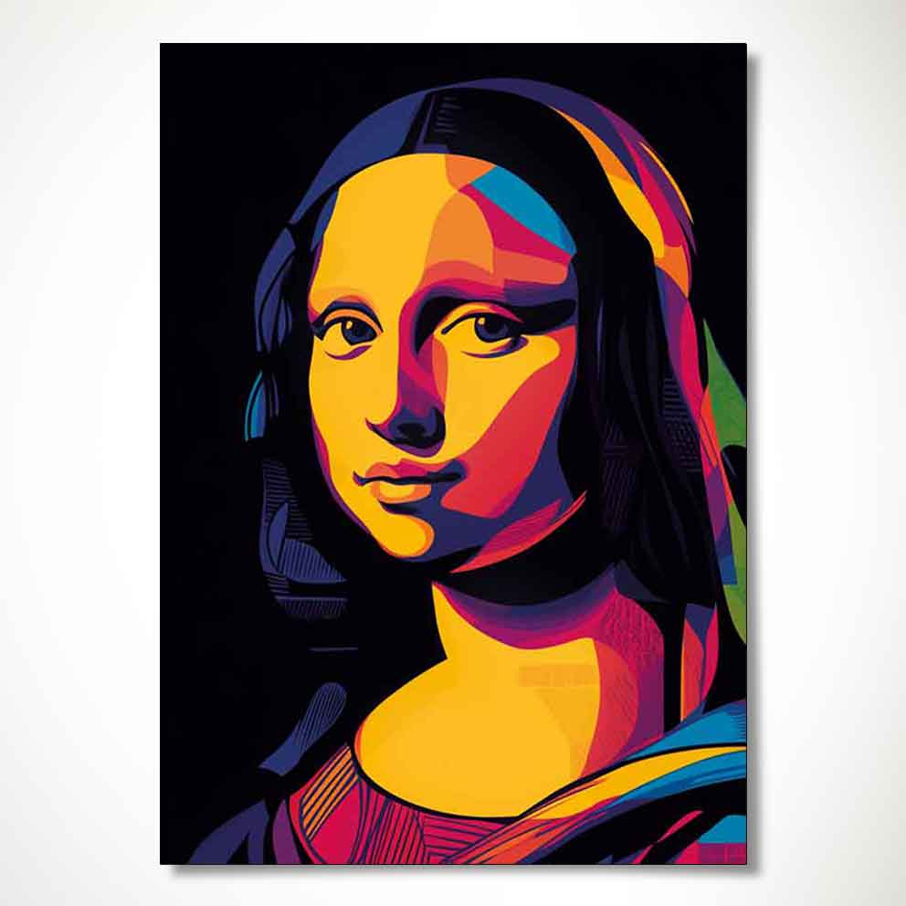 ”Mona Lisa 2 - Renkli Modern Sanat Duvar Dekoru” TB_00090