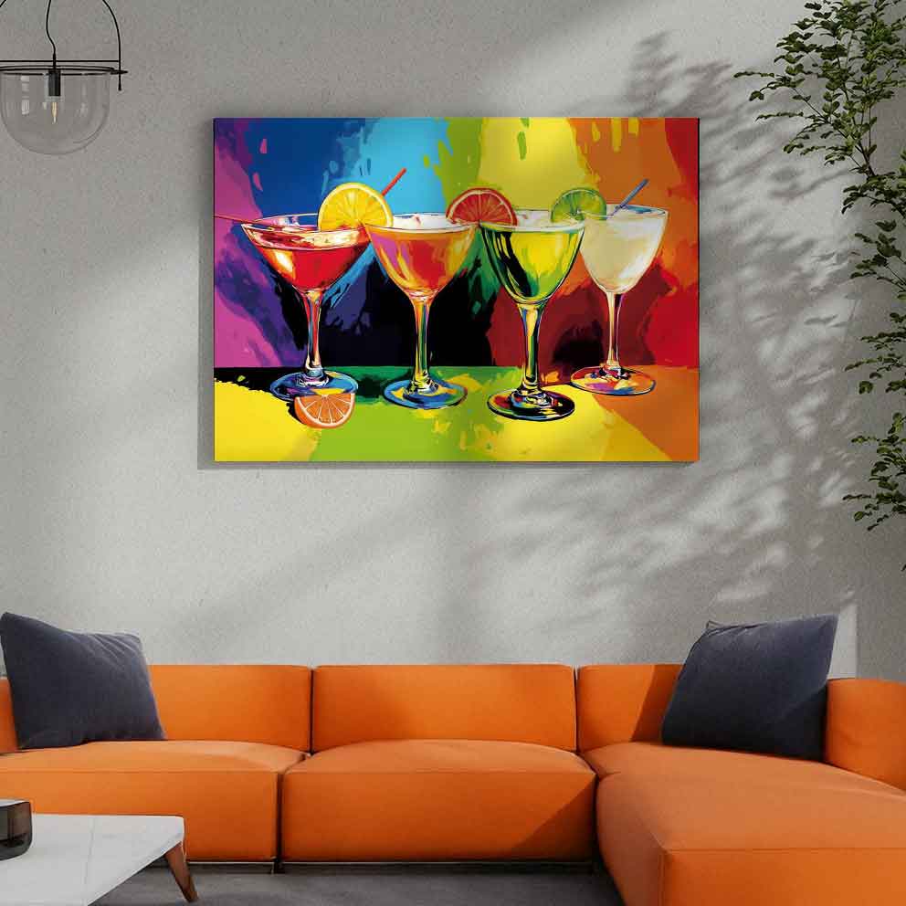 “Kokteyl Keyfi 1 Modern Bar ve Kafe Duvar Dekor Tablo” TB_00071