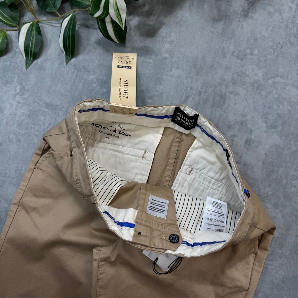 Scotch & Soda Orj Gabardin Pantolon/Krem