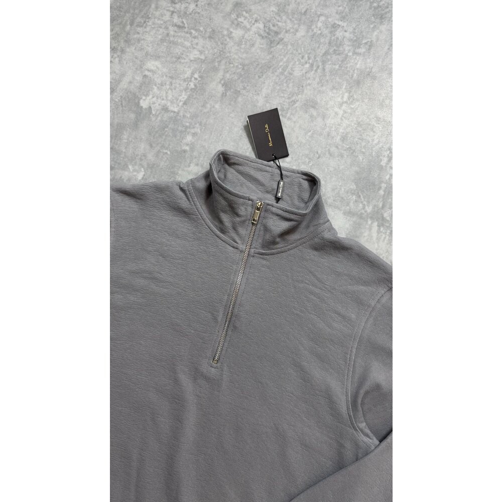 Massimo D.  Half Zip Sweatshirt /Açık Gri