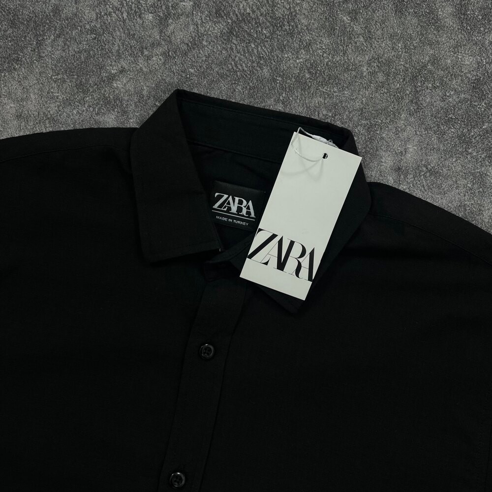 Zara Keten Gömlek/Siyah