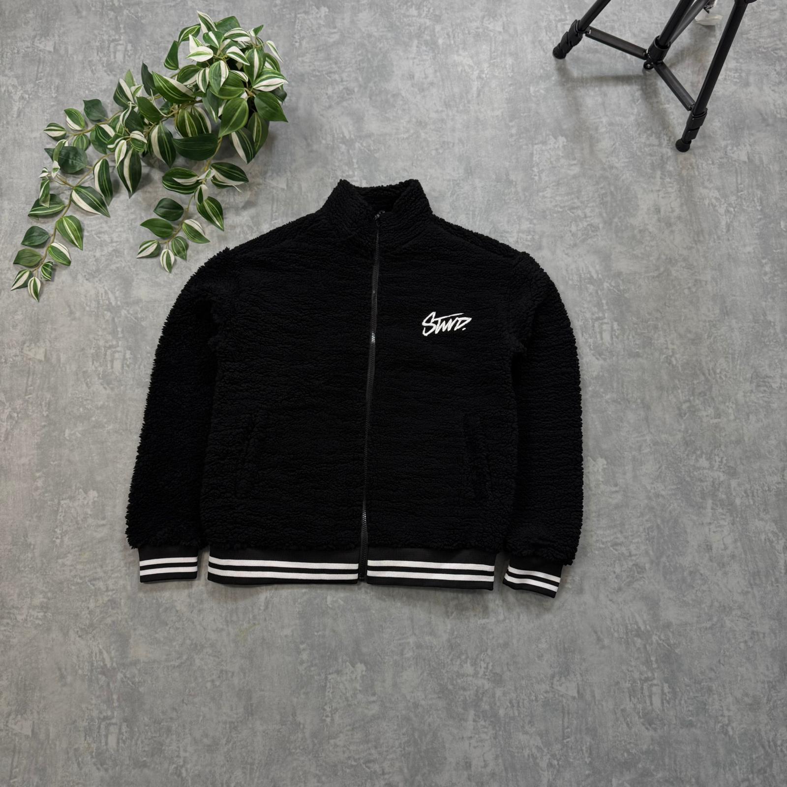 Stwd Nakış İşleme Full Zip Ceket  - Siyah image