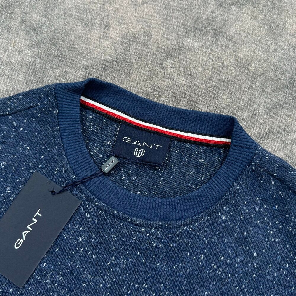 G.premium Nakış Logo Triko Sweatshirt/İndigo Mavi