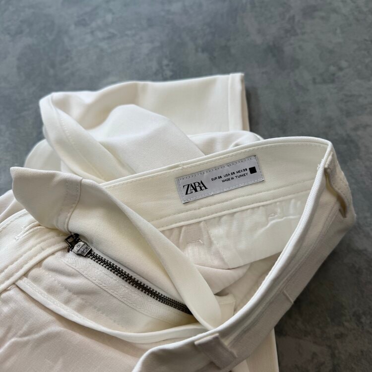 Zara Yeni Sezon Jogger Pantolon/Beyaz