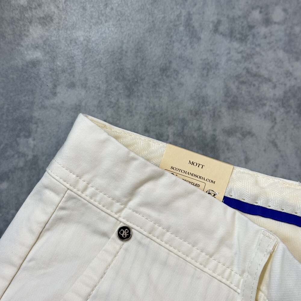 Scotch & Soda Orj Gabardin Pantolon/Beyaz