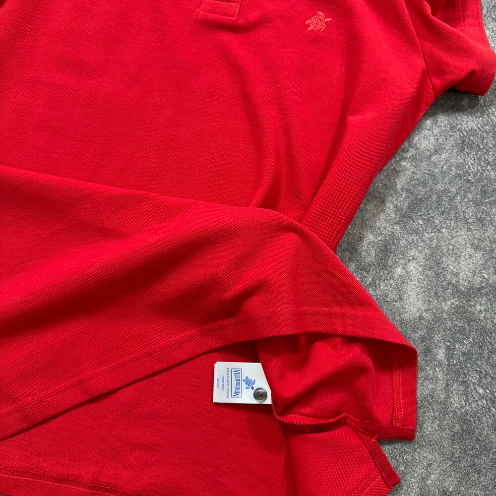 Vilebrequin Nakış Logo Polo Yaka/Kırmızı