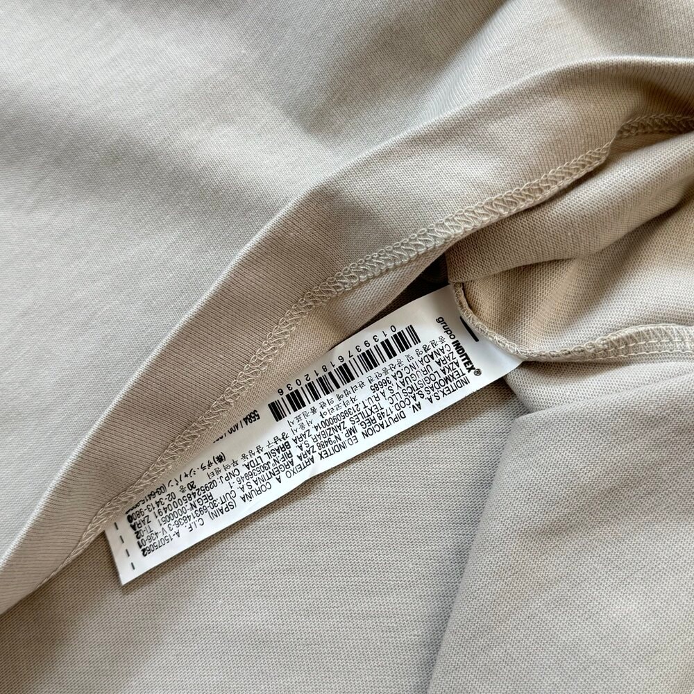Zara Basic Oversize T-Shirt/Ekru