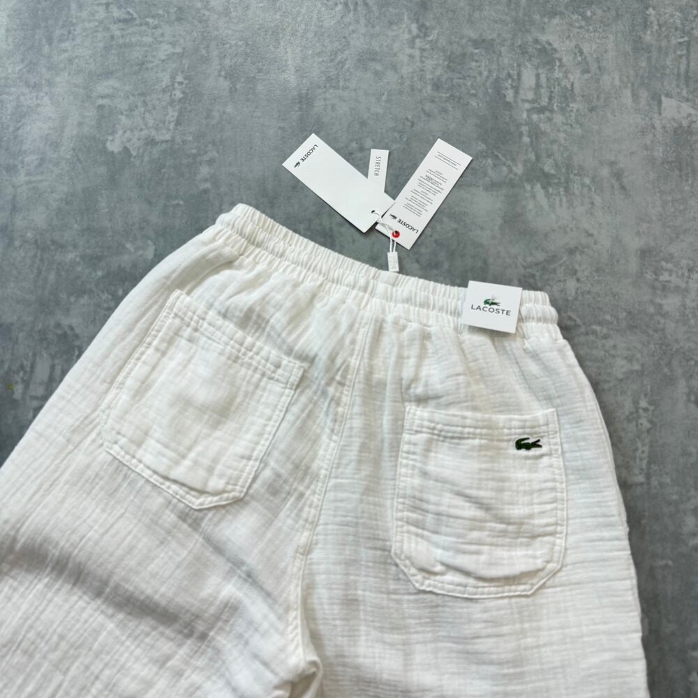 L.Premium Nakış Logo Pantolon/Beyaz