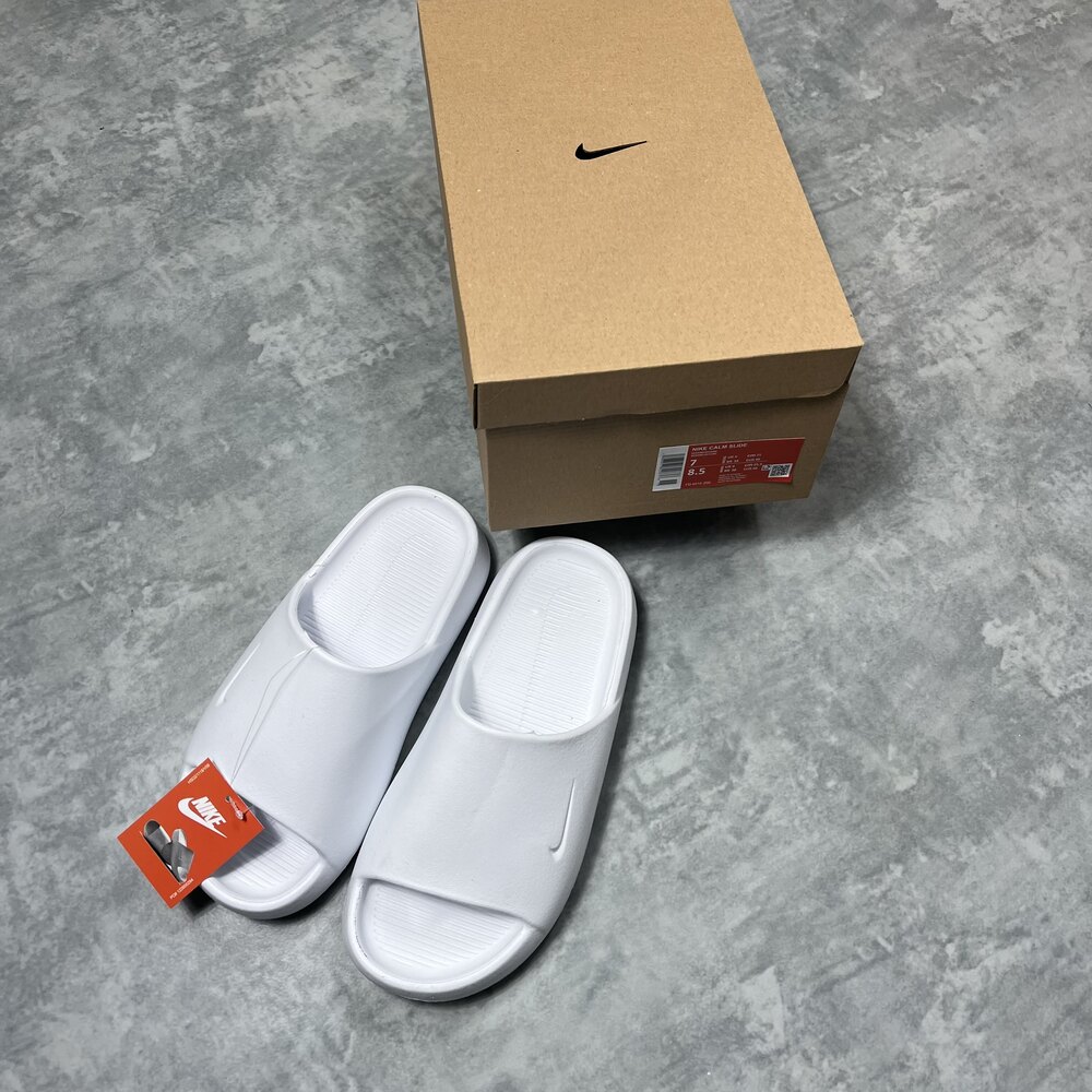 Nike Calm Slide Terlik/Beyaz image