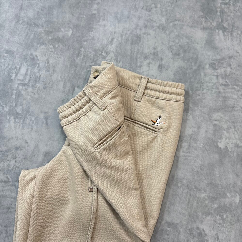 Premium Nakış Logo Pantolon/Ekru