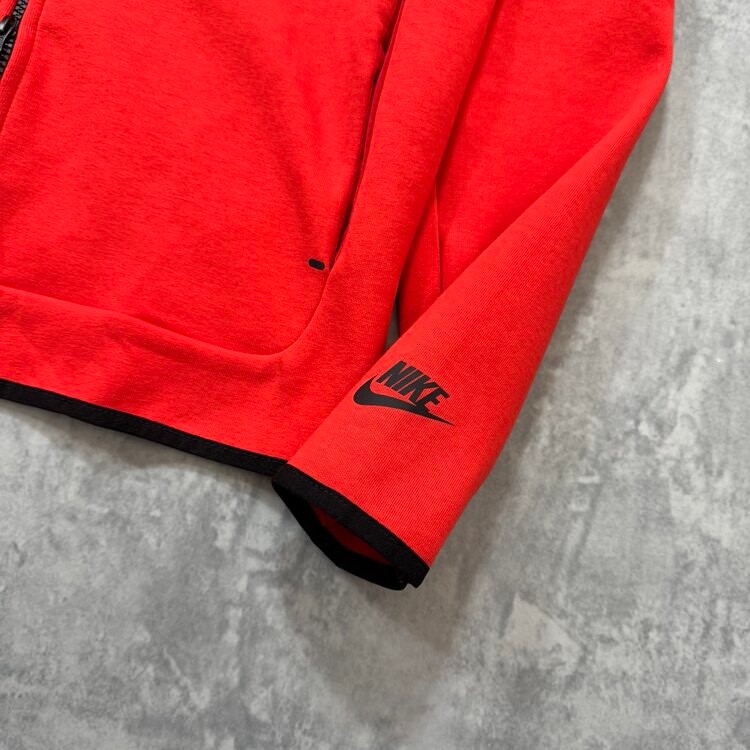 Nike Tech Fleece New Season Full Zip Hoodie/Red2