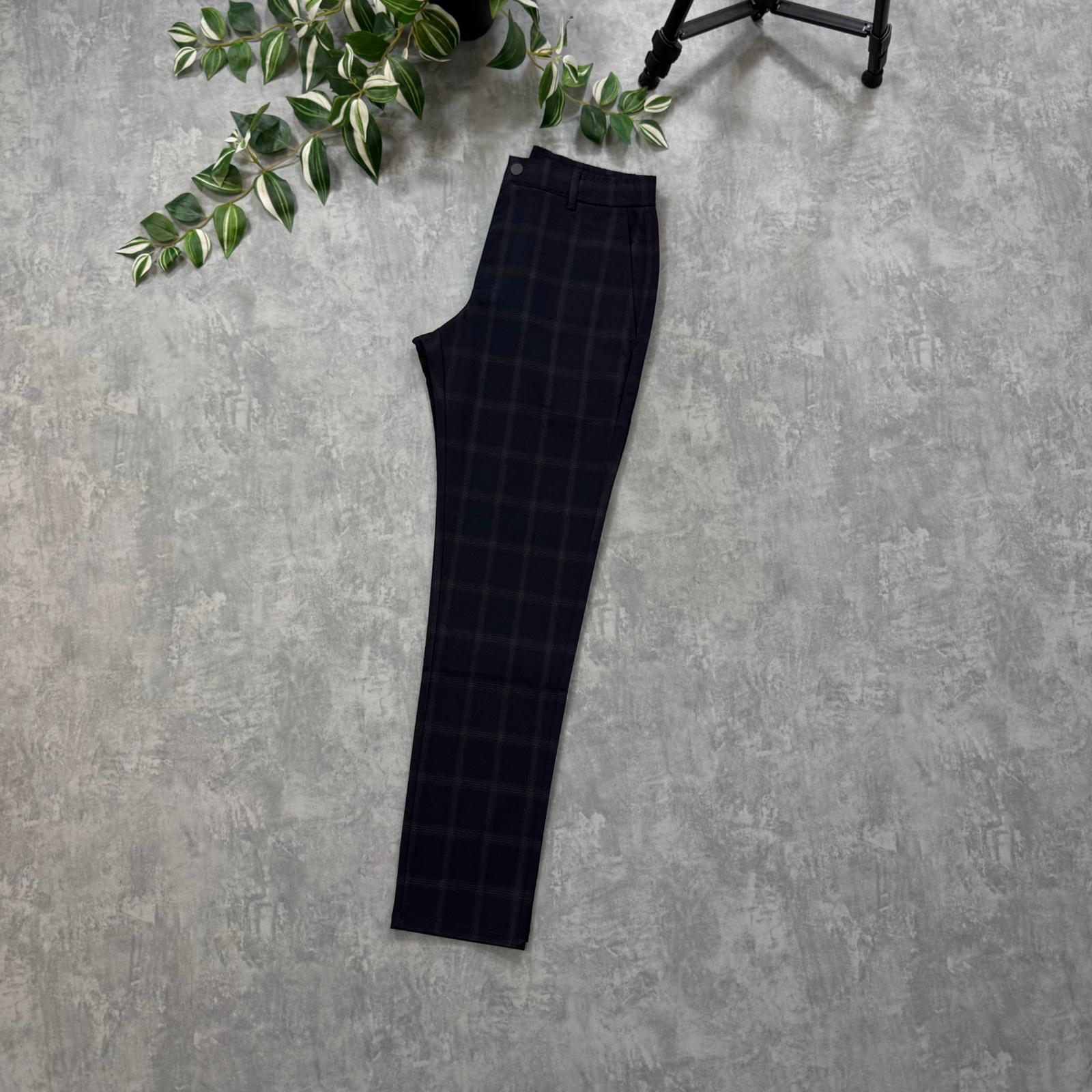 Zra Ekoseli Jogger - Lacivert main variant image