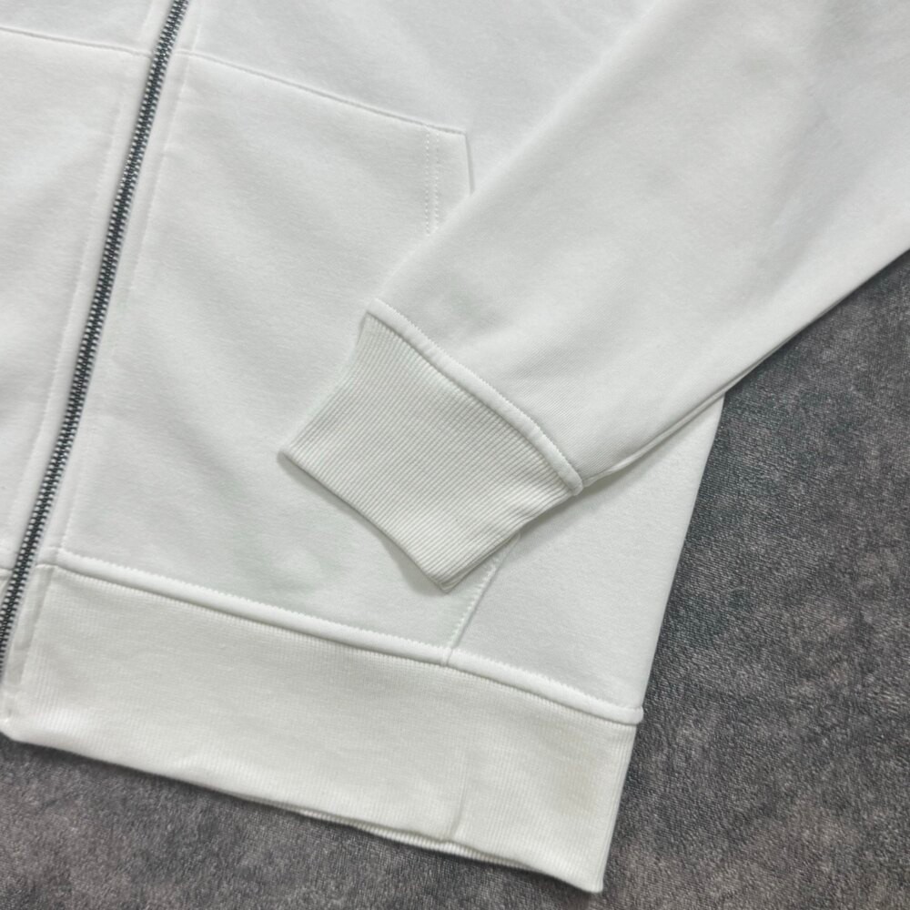 Massimo Dutti Full Zip Hoodie | Beyaz