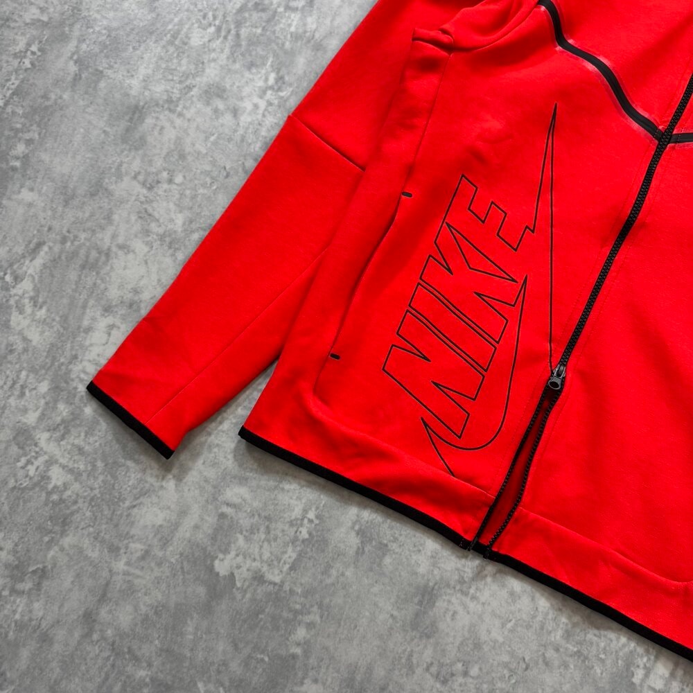 Nike Tech Fleece New Season Full Zip Hoodie/Red2