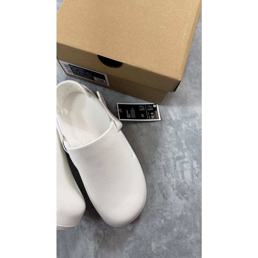 Nike Yeni Sezon Calm Slide Terlik/Beyaz
