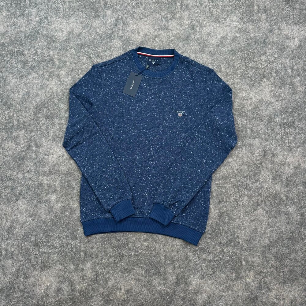 G.premium Nakış Logo Triko Sweatshirt/İndigo Mavi image