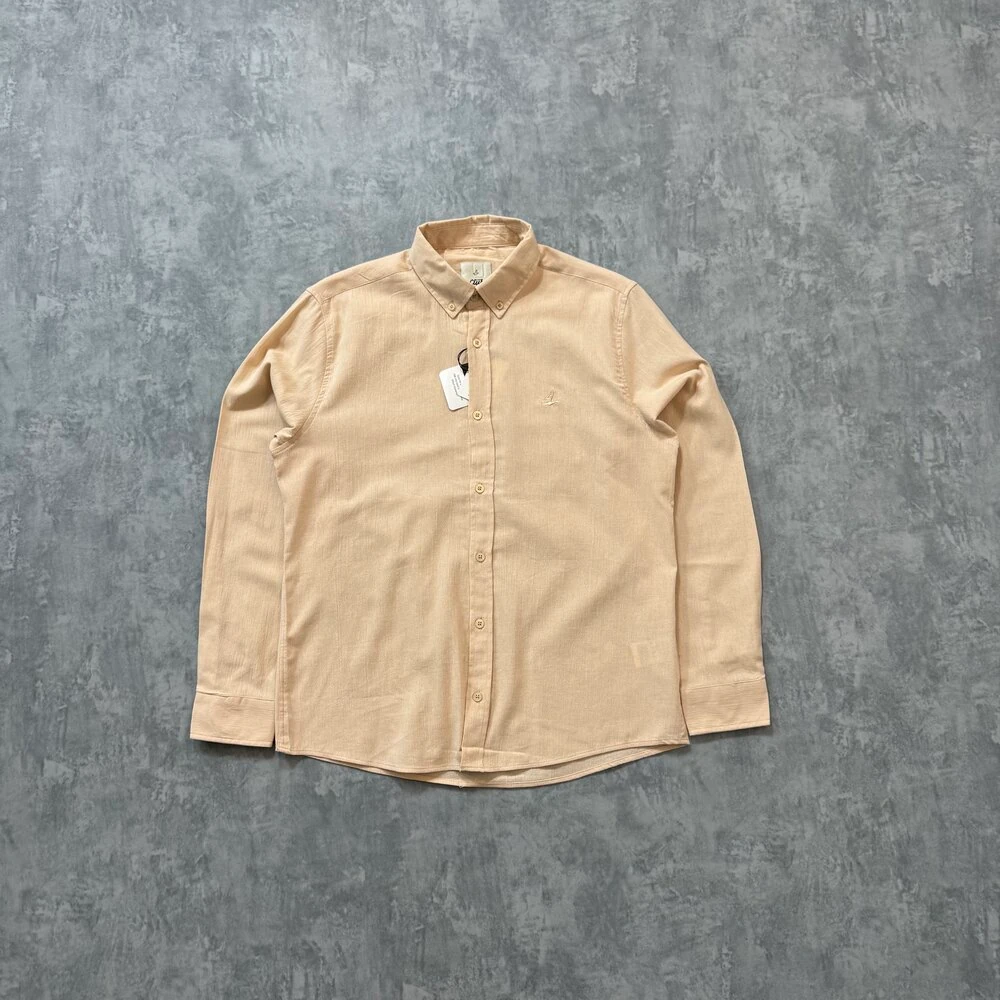 B.premium Keten Gömlek/Bej image