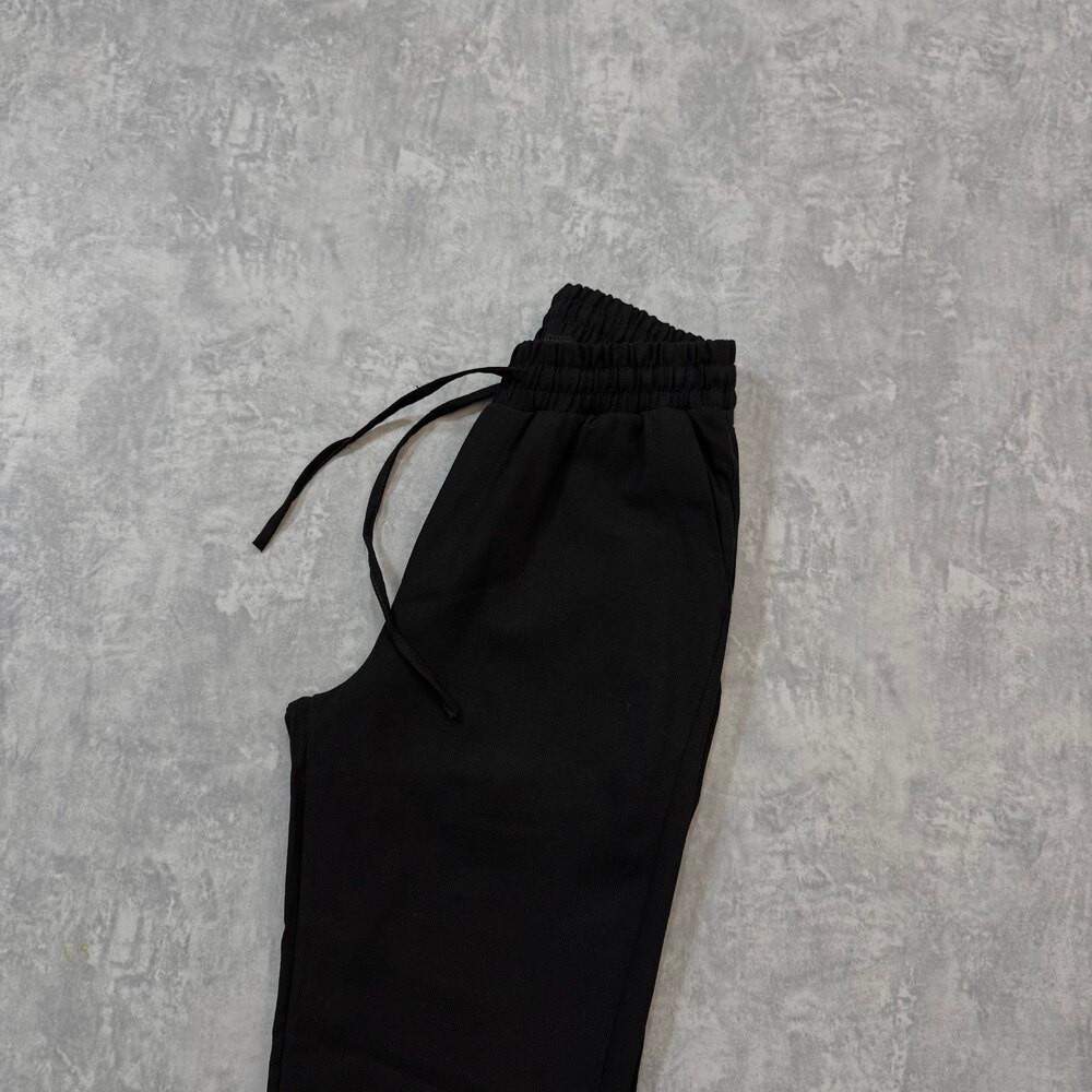 Zara Ham Keten Pantolon/Siyah