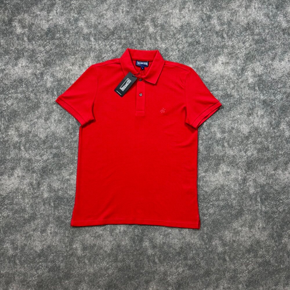 Vilebrequin Nakış Logo Polo Yaka/Kırmızı image