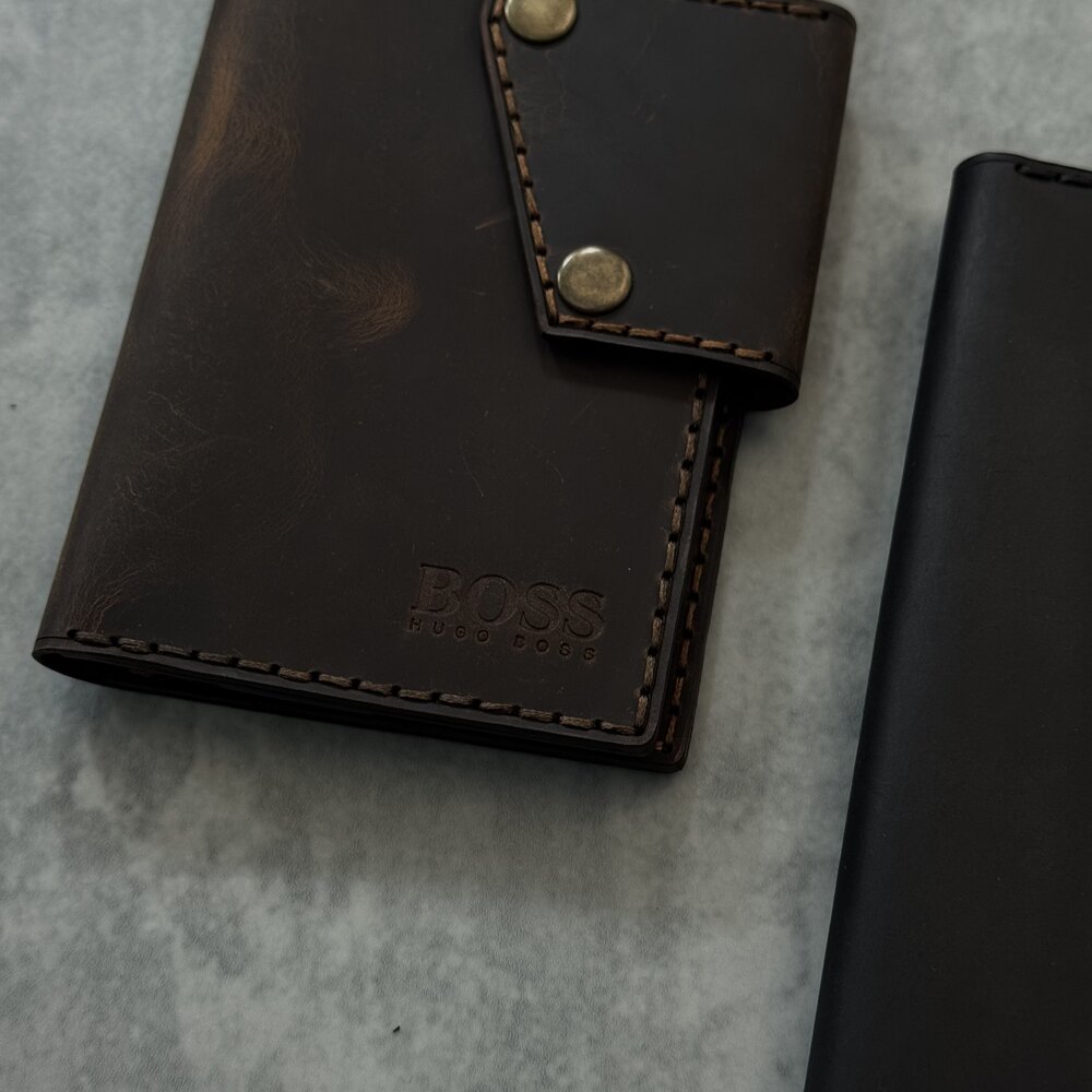 Boss %100 Deri El Cüzdanı Çıtçıtlı