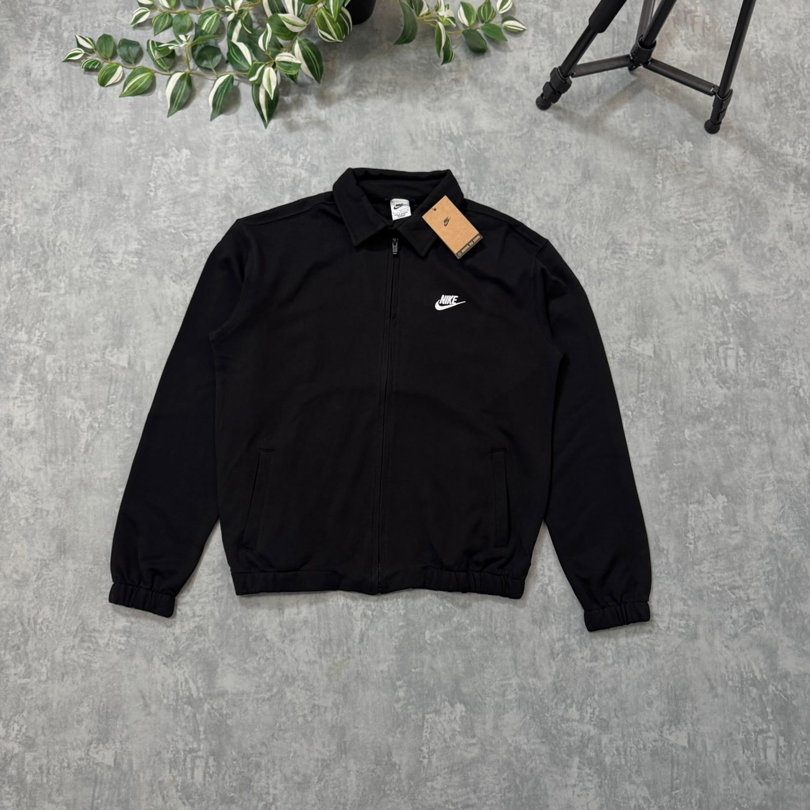 Nike Nakış İşleme Full Zip Ceket - Siyah main variant image