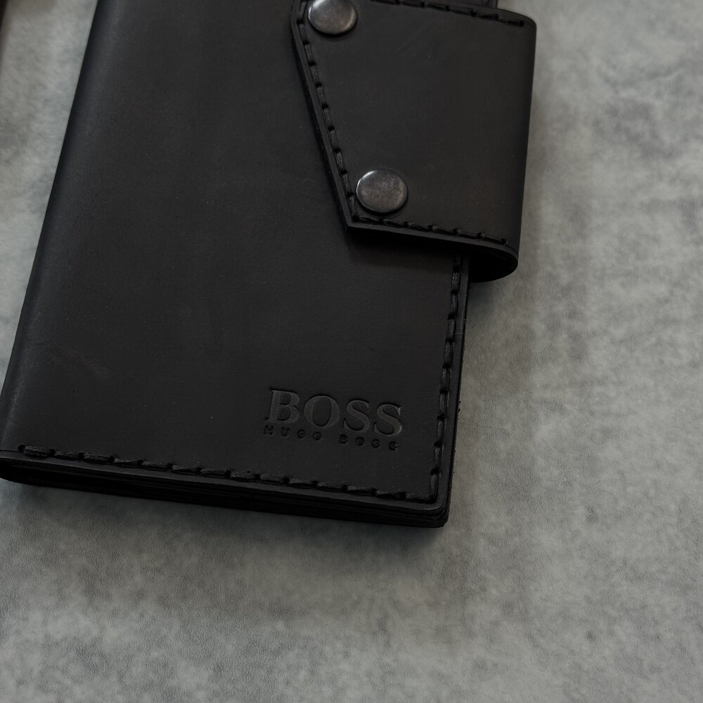 Boss %100 Deri El Cüzdanı Çıtçıtlı
