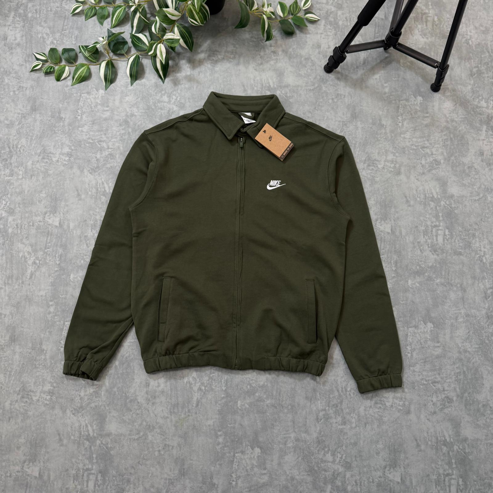 Nike Nakış İşleme Full Zip Ceket - Haki main variant image