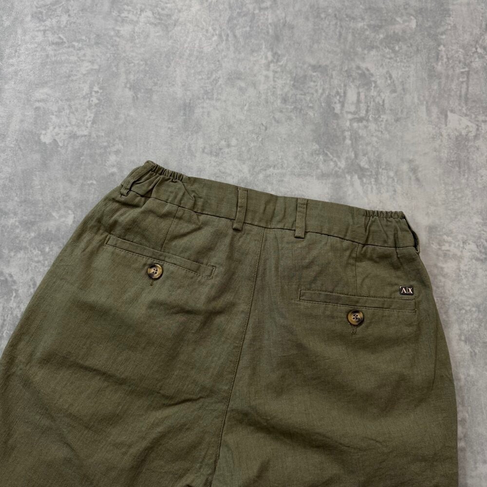 Armani Exchange Ham Keten Pantolon/Haki