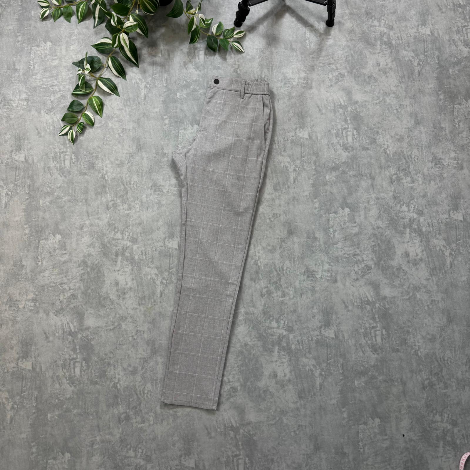 Zra Ekoseli Jogger - Gri main variant image