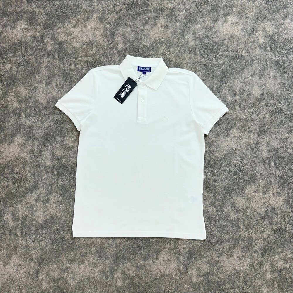 Vilebrequin Nakış Logo Polo Yaka/Beyaz image