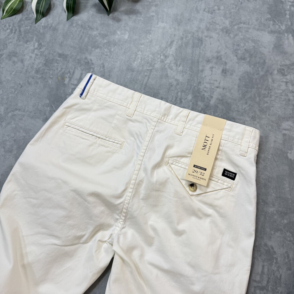 Scotch & Soda Orj Gabardin Pantolon/Beyaz