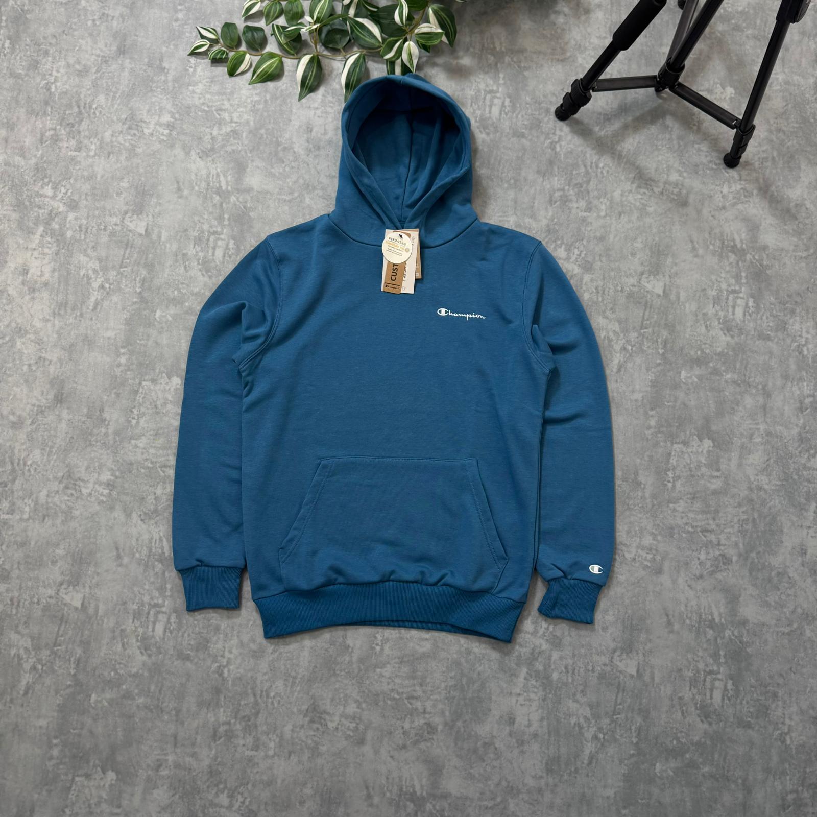 Champion Nakış Logo Hoodie - Turkuaz main variant image