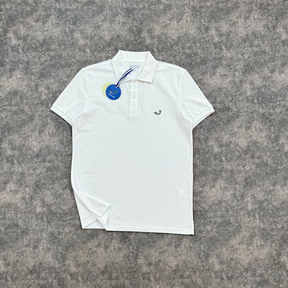Jacop Cohen Nakış Logo Polo Yaka T-shirt/Beyaz image