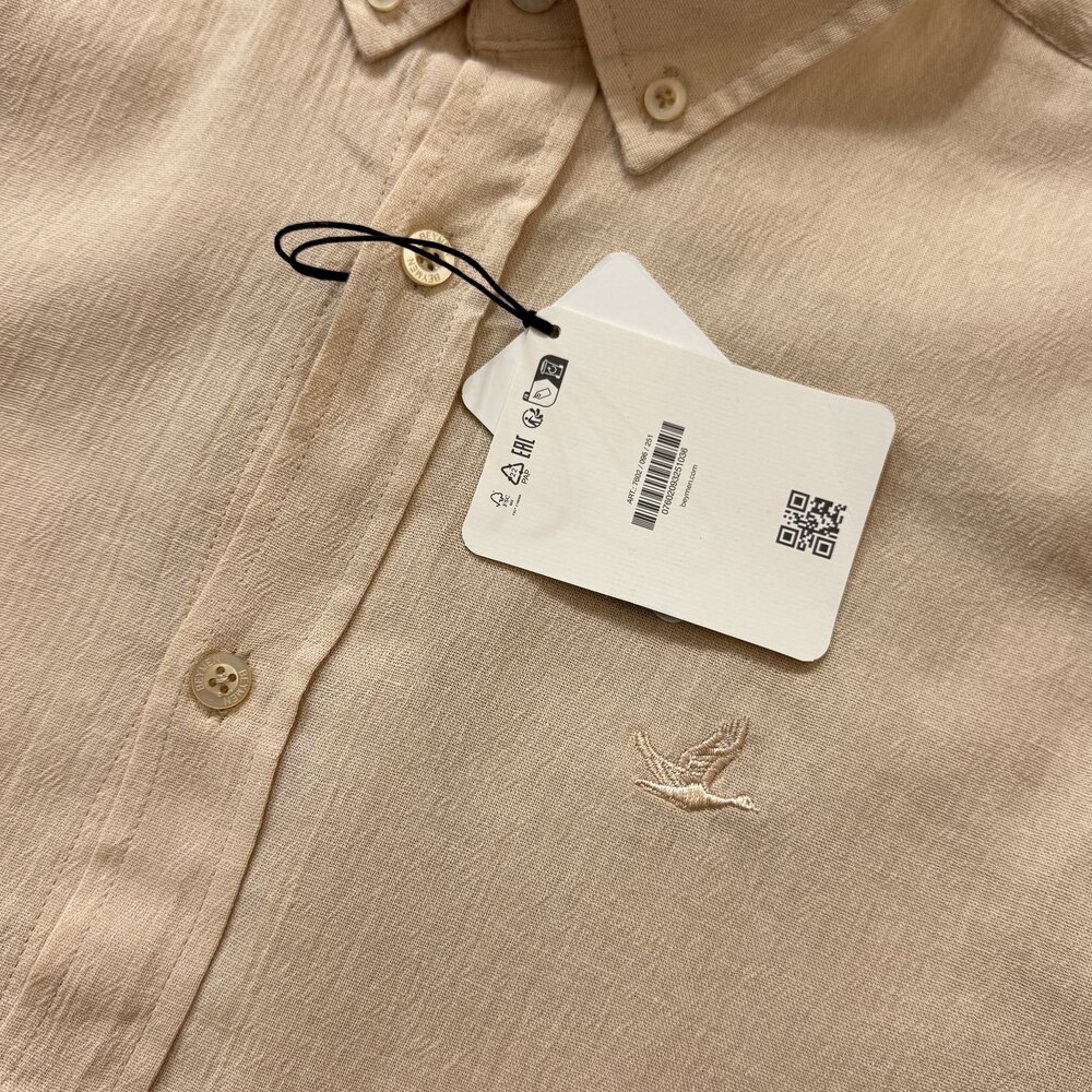 B.premium Keten Gömlek/Bej