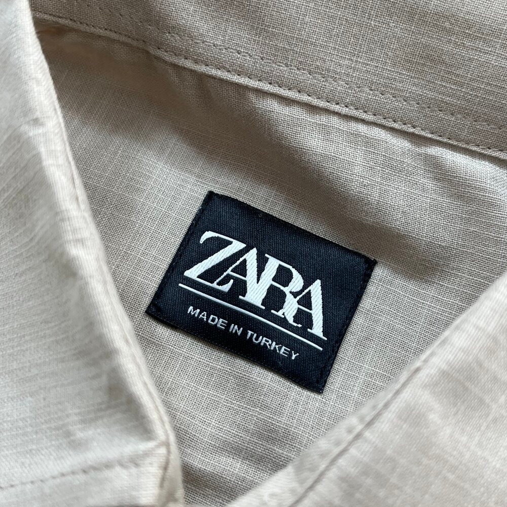 Zara Keten Gömlek/Bej