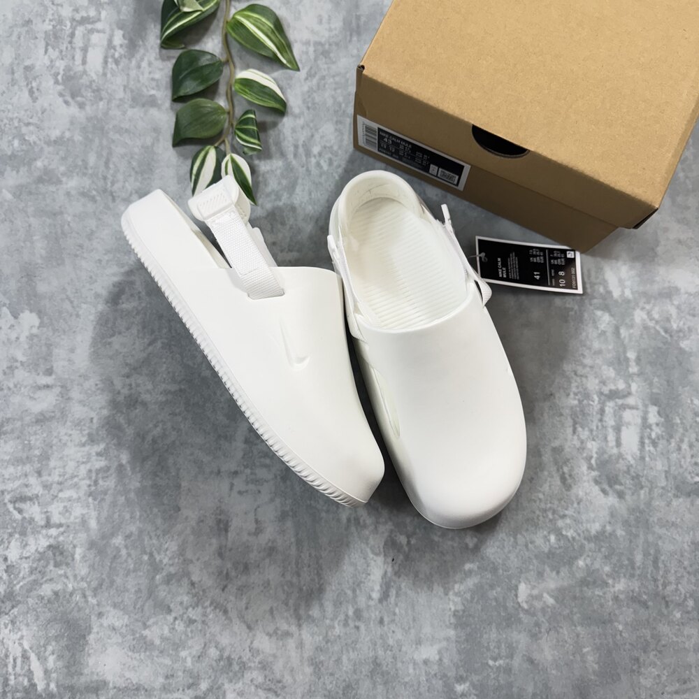 Nike Yeni Sezon Calm Slide Terlik/Beyaz
