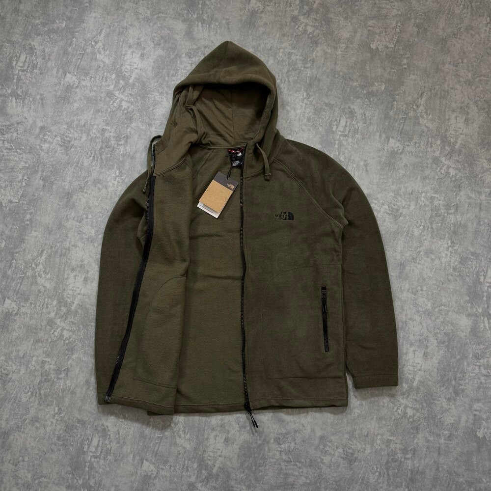 Tnf Full Zip Hoodie Polar/Haki