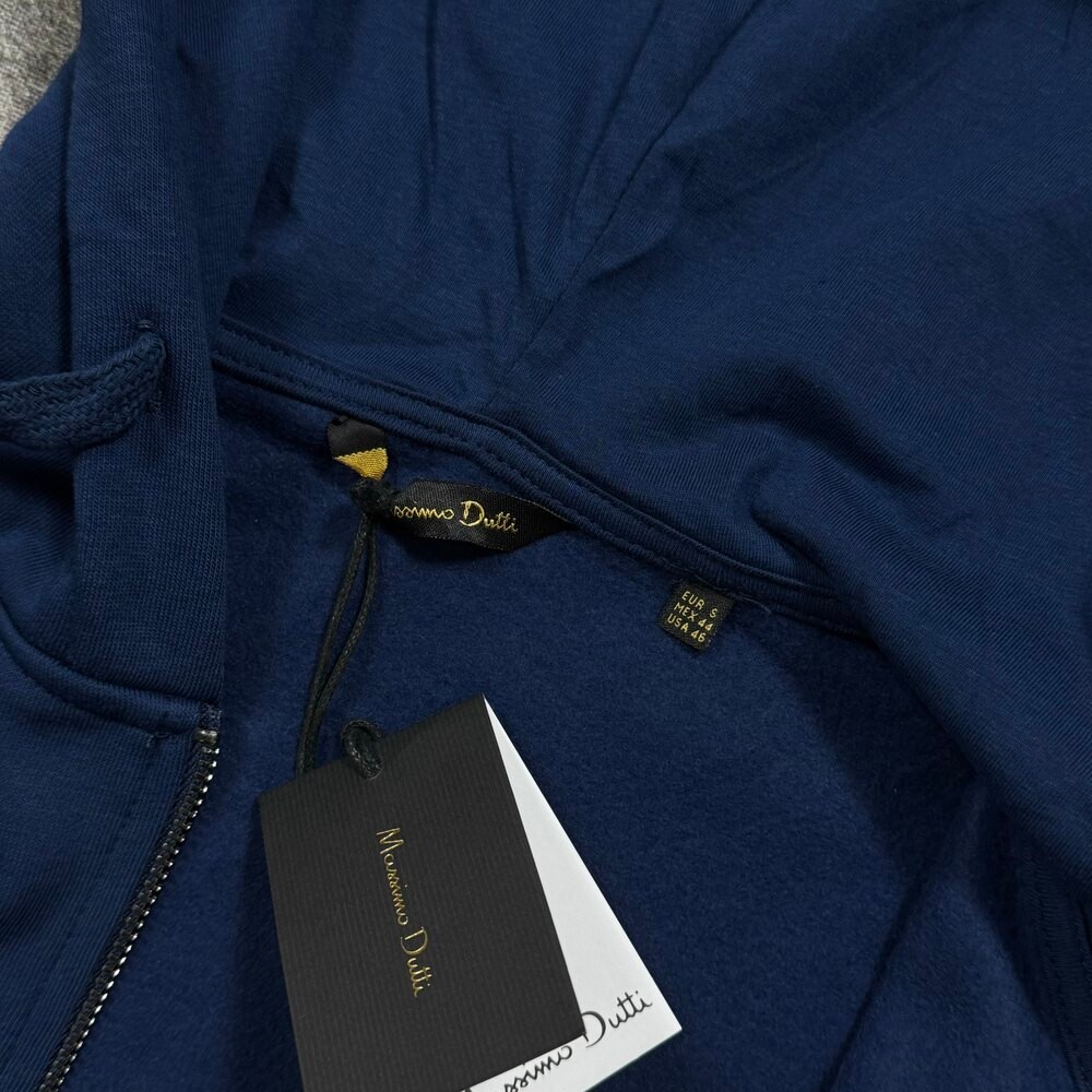Massimo Dutti Full Zip Hoodie | Lacivert