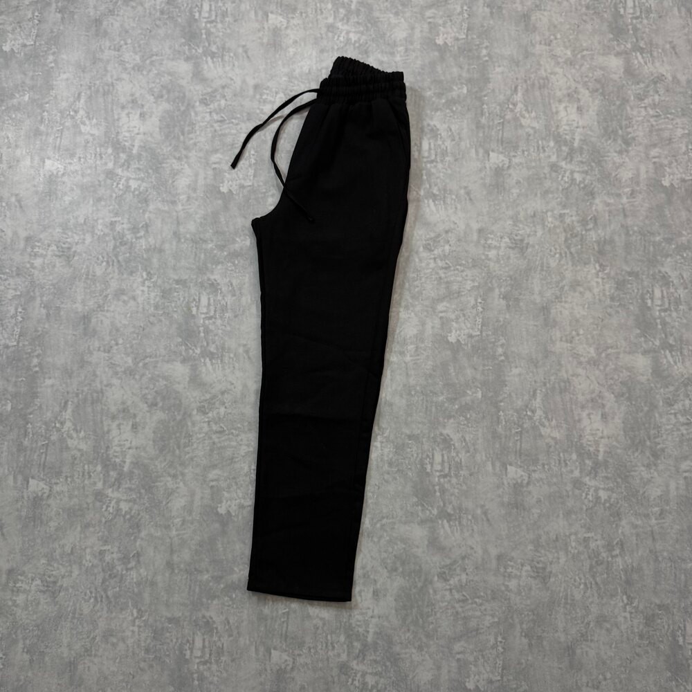 Zara Ham Keten Pantolon/Siyah