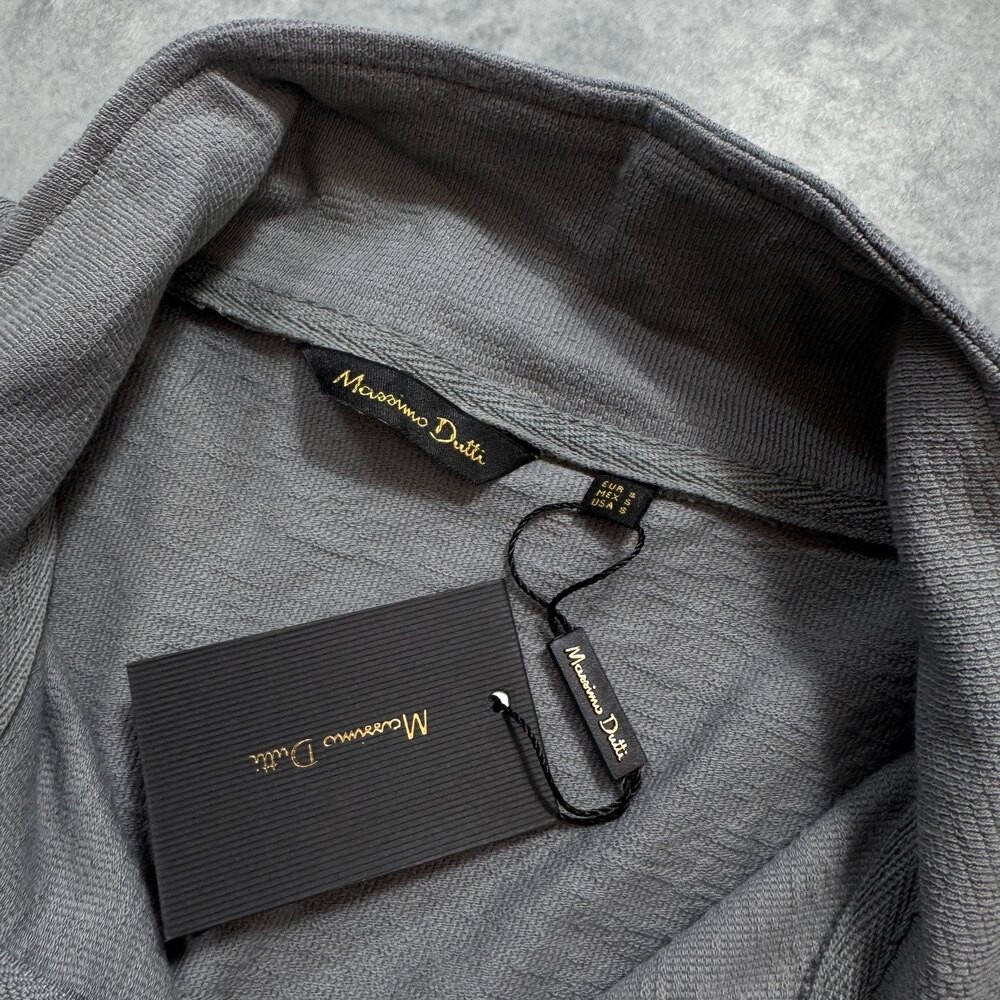 Massimo D.  Half Zip Sweatshirt /Açık Gri